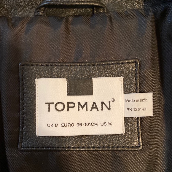 🔥TOP MAN 100%LEATHER BIKER JACKET🔥 - Picture 5 of 6